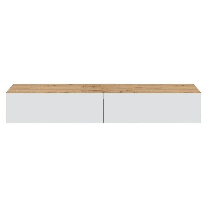 Mueble para TV Kaway (L x An x Al: 34,5 x 180 x 28 cm, Roble Nodi/Blanco Artik) | BAUHAUS