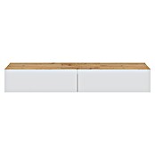 Mueble para TV Kaway (L x An x Al: 34,5 x 180 x 28 cm, Roble Nodi/Blanco Artik) | BAUHAUS