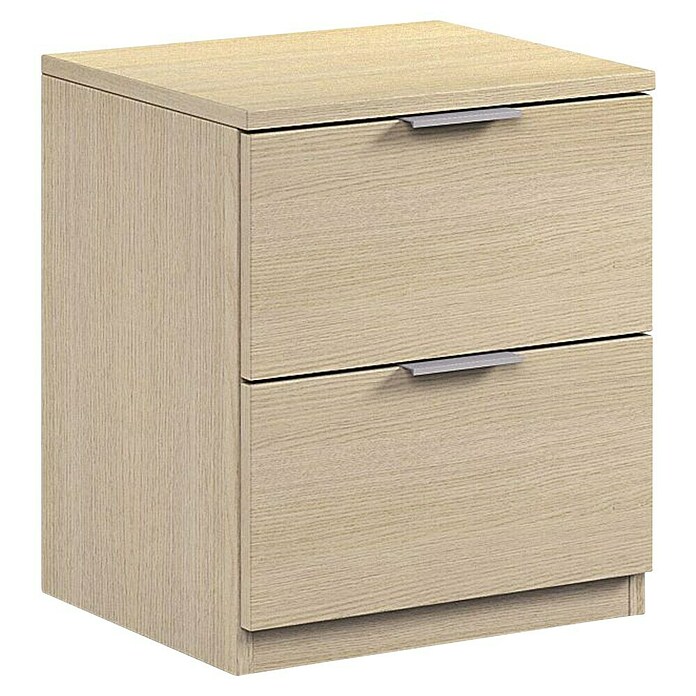 Mesita de noche Finn (L x An x Al: 33,5 x 38 x 45 cm, Roble, Número de cajones: 2 ud.) | BAUHAUS