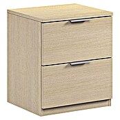 Mesita de noche Finn (L x An x Al: 33,5 x 38 x 45 cm, Roble, Número de cajones: 2 ud.) | BAUHAUS