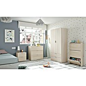 Mesita de noche Finn (L x An x Al: 33,5 x 38 x 45 cm, Roble, Número de cajones: 2 ud.) | BAUHAUS