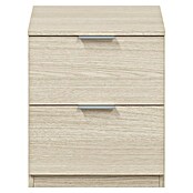 Mesita de noche Finn (L x An x Al: 33,5 x 38 x 45 cm, Roble, Número de cajones: 2 ud.) | BAUHAUS