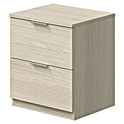 Mesita de noche Finn (L x An x Al: 33,5 x 38 x 45 cm, Roble, Número de cajones: 2 ud.) | BAUHAUS