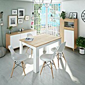Conjunto mueble de salón Kikua Plus (Roble Canadian/Blanco Artik, 3 pzs.) | BAUHAUS