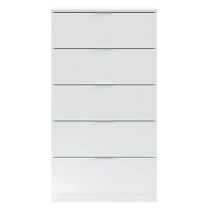 Cómoda 007845A (L x An x Al: 40 x 60 x 110 cm, Blanco Artik, Número de cajones: 5 ud.) | BAUHAUS