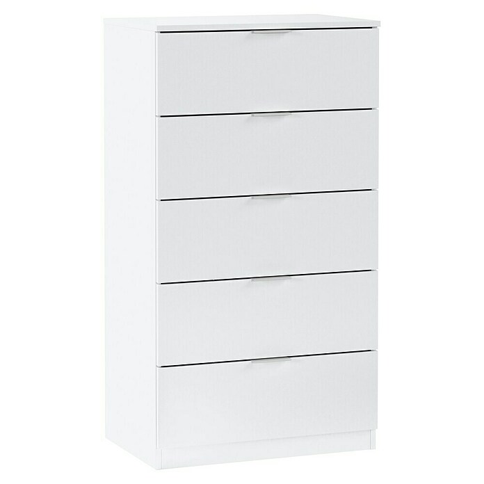 Cómoda 007845A (L x An x Al: 40 x 60 x 110 cm, Blanco Artik, Número de cajones: 5 ud.) | BAUHAUS