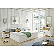 Cómoda Noite (L x An x Al: 40 x 70,5 x 76 cm, Blanco Artik/Natur, Número de cajones: 3 ud.) | BAUHAUS