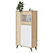 Conjunto mueble de salón Kikua Plus (Roble Canadian/Blanco Artik, 3 pzs.) | BAUHAUS