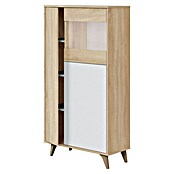 Conjunto mueble de salón Kikua Plus (Roble Canadian/Blanco Artik, 3 pzs.) | BAUHAUS