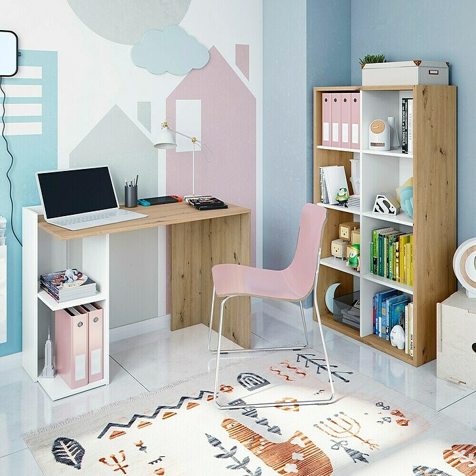 Conjunto de muebles Noa (Roble Nodi/Blanco Artik, 2 pzs.) | BAUHAUS