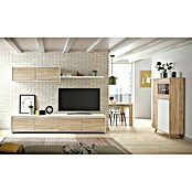 Conjunto mueble de salón Kikua Plus (Roble Canadian/Blanco Artik, 3 pzs.) | BAUHAUS