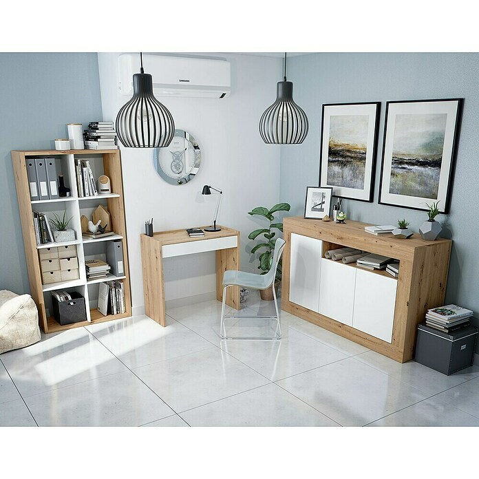 Conjunto de muebles Noa (Roble Nodi/Blanco Artik, 2 pzs.) | BAUHAUS