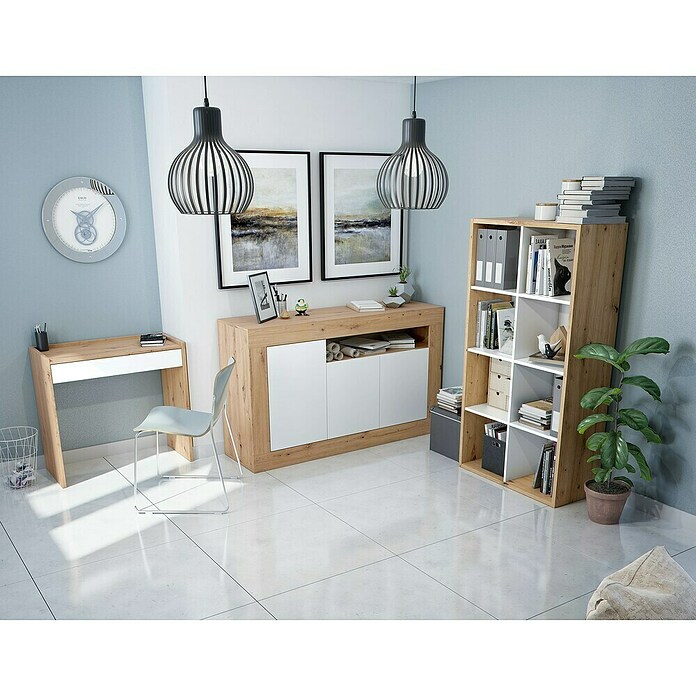Conjunto de muebles Noa (Roble Nodi/Blanco Artik, 2 pzs.) | BAUHAUS