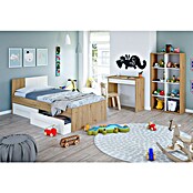 Estantería de madera Noa (L x An x Al: 33 x 71,5 x 137 cm, Roble Nodi/Blanco Artik, Vertical/Horizontal) | BAUHAUS
