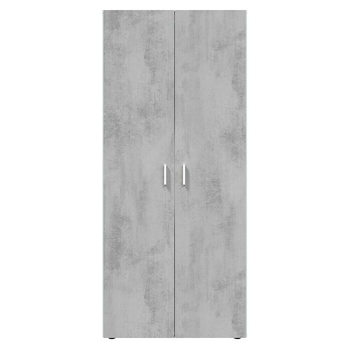 Armario multiusos de madera Tidy (L x An x Al: 37 x 80 x 182 cm, Blanco Artik/Cemento) | BAUHAUS