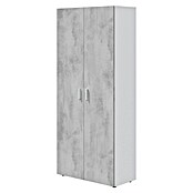 Armario multiusos de madera Tidy (L x An x Al: 37 x 80 x 182 cm, Blanco Artik/Cemento) | BAUHAUS