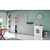 Armario multiusos de madera Tidy (L x An x Al: 37 x 41 x 182 cm, Blanco Artik/Cemento, Espesor: 15 mm) | BAUHAUS