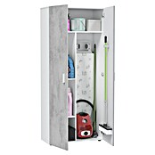 Armario multiusos de madera Tidy (L x An x Al: 37 x 80 x 182 cm, Blanco Artik/Cemento) | BAUHAUS