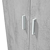 Armario multiusos de madera Tidy (L x An x Al: 37 x 80 x 182 cm, Blanco Artik/Cemento) | BAUHAUS