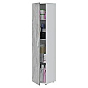 Armario multiusos de madera Tidy (L x An x Al: 37 x 41 x 182 cm, Blanco Artik/Cemento, Espesor: 15 mm) | BAUHAUS