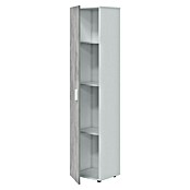 Armario multiusos de madera Tidy (L x An x Al: 37 x 41 x 182 cm, Blanco Artik/Cemento, Espesor: 15 mm) | BAUHAUS