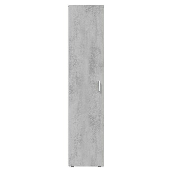 Armario multiusos de madera Tidy (L x An x Al: 37 x 41 x 182 cm, Blanco Artik/Cemento, Espesor: 15 mm) | BAUHAUS