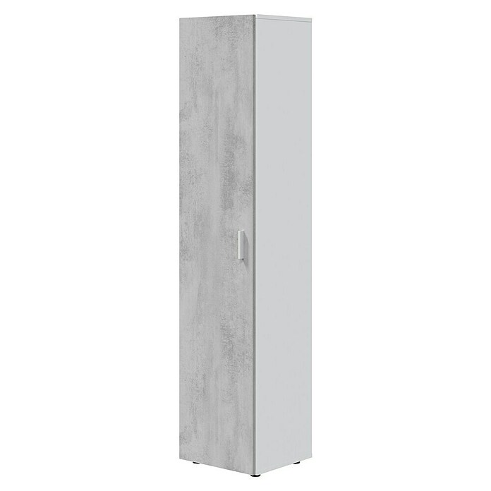 Armario multiusos de madera Tidy (L x An x Al: 37 x 41 x 182 cm, Blanco Artik/Cemento, Espesor: 15 mm) | BAUHAUS