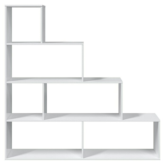 Estantería de madera Klum (L x An x Al: 29 mm x 145 cm x 145 cm, Blanco Brillo) | BAUHAUS