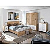 Cómoda Velvet (L x An x Al: 40 x 77,5 x 94 cm, Roble Nodi/Blanco Artik, Número de cajones: 4 ud.) | BAUHAUS