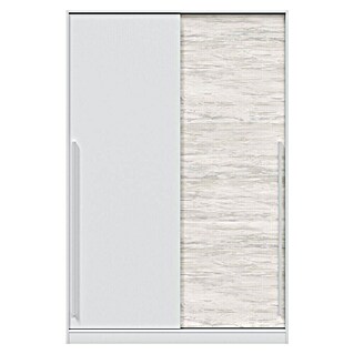Armario de puertas correderas Indira (L x An x Al: 50 x 120 x 200 cm, Blanco Artik/Blanco Velho, Espesor: 15 mm)