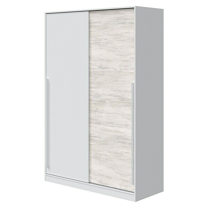 Armario de puertas correderas Indira (L x An x Al: 50 x 120 x 200 cm, Blanco Artik/Blanco Velho, Espesor: 15 mm) | BAUHAUS