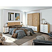 Cómoda Velvet (L x An x Al: 40 x 77,5 x 94 cm, Roble Nodi/Blanco Artik, Número de cajones: 4 ud.) | BAUHAUS