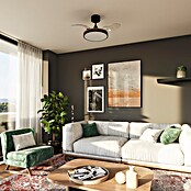Arte confort Ventilador de techo Ginebra (Negro, 91 cm, 28 W, Blanco cálido) | BAUHAUS