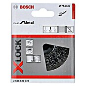 Bosch Professional X-Lock Topf-Drahtbürste X-Lock Heavy for Metal (Passend für: Winkelschleifer, Durchmesser Topf: 75 mm, Art Draht: Gewellt)