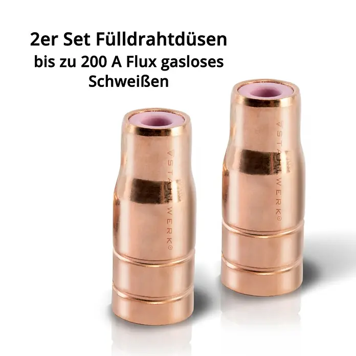 STAHLWERK Fülldrahtdüse 4 x Original Fülldrahtdüse MIG MAG AK15/MB15 - 