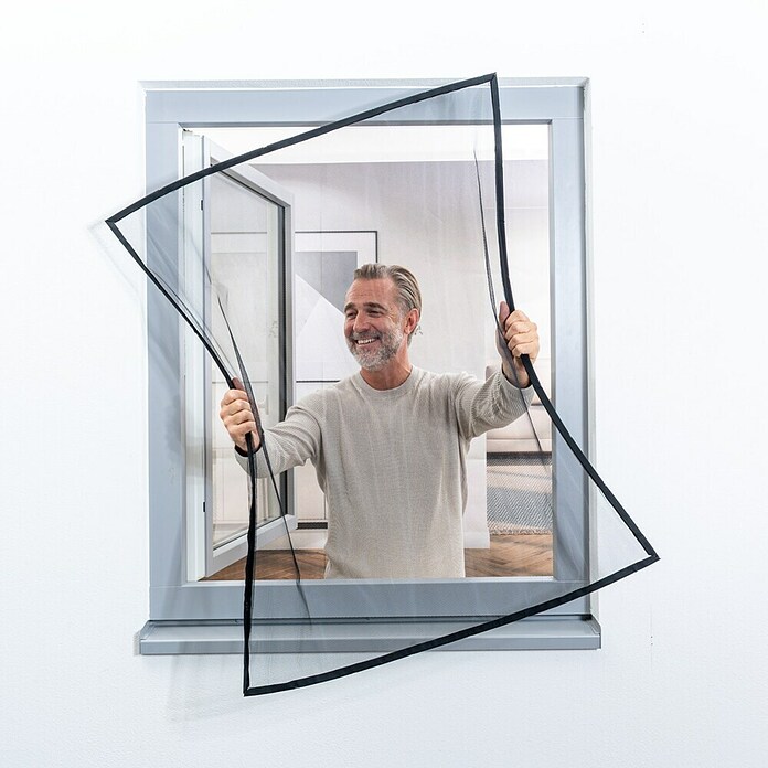 Windhager Insektenschutzfenster Pop-up Screen (B x H: 100 x 120 cm, Montage Insektengitter: Kleben) | BAUHAUS