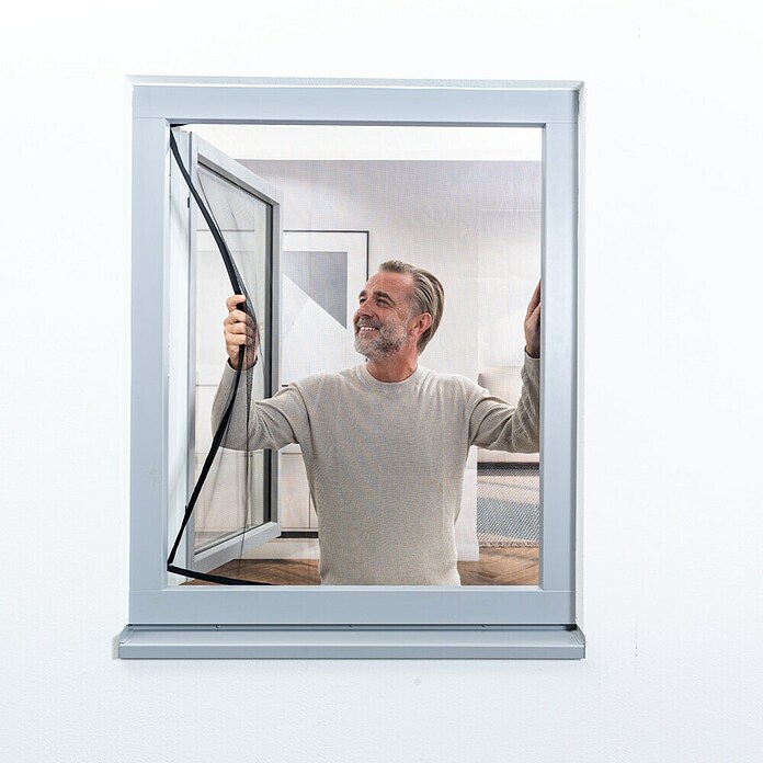 Windhager Insektenschutzfenster Pop-up Screen (B x H: 100 x 120 cm, Montage Insektengitter: Kleben) | BAUHAUS