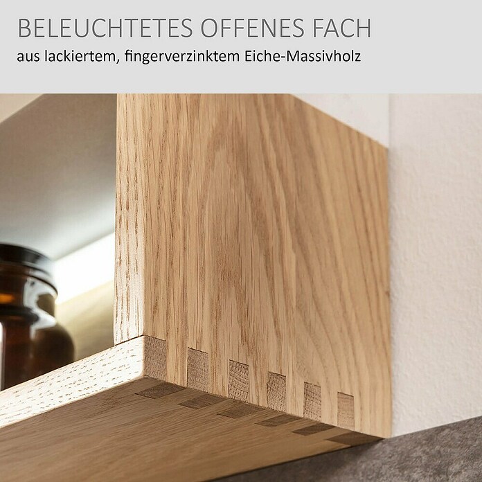 Camargue Nature LED-Spiegelschrank (B x H: 60 x 82,2 cm, Mit Beleuchtung, DIN Anschlag: Rechts) | BAUHAUS