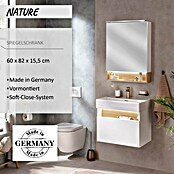 Camargue Nature LED-Spiegelschrank (B x H: 60 x 82,2 cm, Mit Beleuchtung, DIN Anschlag: Links) | BAUHAUS