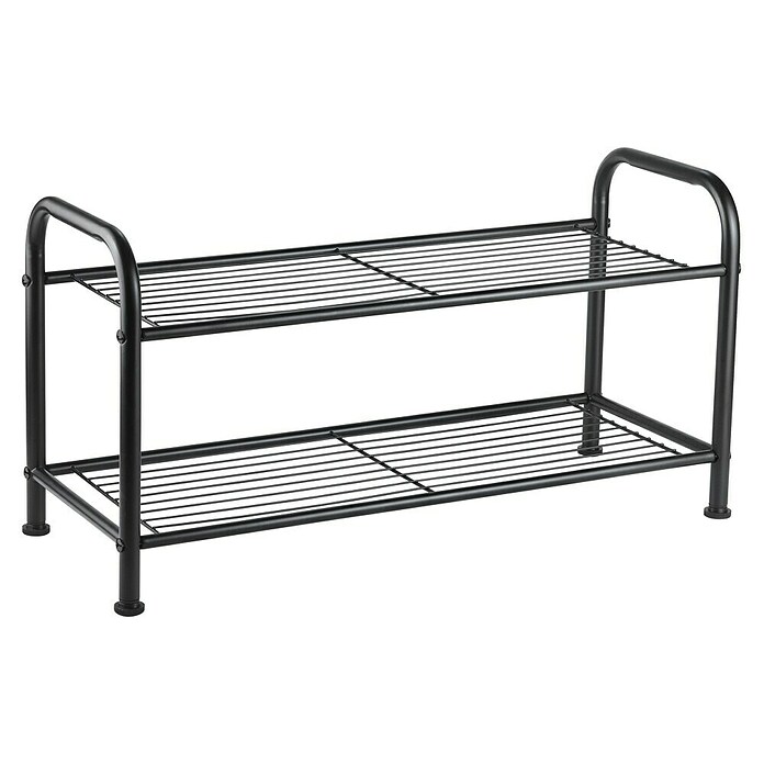 Schuhregal (L x B x H: 26 x 65 x 34 cm, Schwarz) | BAUHAUS