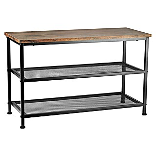Schuhregal (L x B x H: 30 x 73 x 45 cm, Braun)