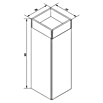 Camargue Nature Midischrank (30 x 31,8 x 92 cm, Weiß/Eiche, DIN Anschlag: Rechts) | BAUHAUS