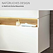 Camargue Nature Waschtischunterschrank (100 x 45 x 46 cm, Weiß/Eiche) | BAUHAUS