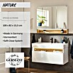 Camargue Nature LED-Spiegelschrank (B x H: 100 x 82,2 cm, Mit Beleuchtung) | BAUHAUS