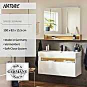 Camargue Nature LED-Spiegelschrank (B x H: 100 x 82,2 cm, Mit Beleuchtung) | BAUHAUS