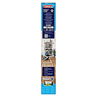 Tesa Puerta con protección contra insectos Falt (Blanco, Montaje de la mosquitera: Pinzas)