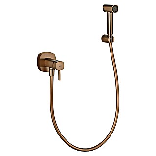 Camargue Bolonia Ducha higiénica inodoro (Oro rosa, Acero inoxidable)