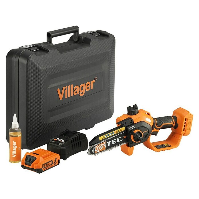 Villager Akumulatorska enoročna žaga Fuse VBT 0720-1BSC  (1 baterija, Dolžina meča: 150 mm) | 7371 - Akku-Kettensägen | IAEJ - Kettensägen | IAE - Gartenmotorgeräte | IA - Gartenhartware | I - Stadtgarten | BAUHAUS