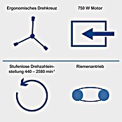 Scheppach Tischbohrmaschine TBM300 Vario (750 W, Leerlaufdrehzahl: 1 450 U/min, Spannweite Bohrfutter: 16 mm) | BAUHAUS