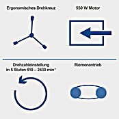 Scheppach Tischbohrmaschine TBM250 (550 W, Leerlaufdrehzahl: 510 U/min - 2 430 U/min, Spannweite Bohrfutter: 1,5 mm - 13 mm) | BAUHAUS